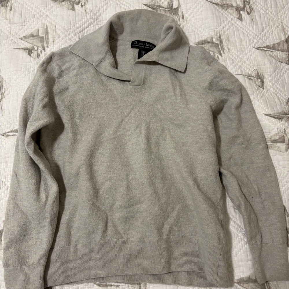 Christian Lacroix Gray boys size 10 Sweater merino wool
